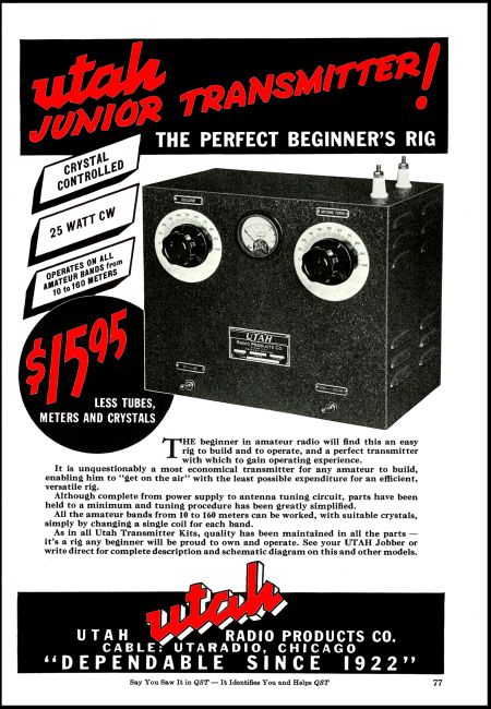 Utah Junior Transmitter Archives - Amateur Radio Station W1UJR